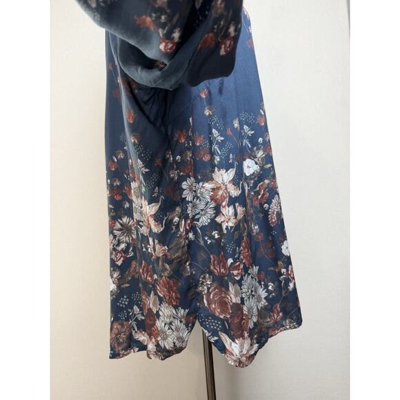 Tolani Collection Tunic Blouse 100% Modal Blue Floral Women’s Sz XL Fairy Boho - Picture 6 of 14